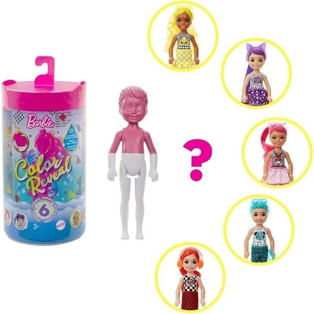 Barbie COLOR REVEAL COLOR BLOCK SERIES & SAND & SUN SERIES CHELSEA DOLLS - Picture 5 of 15